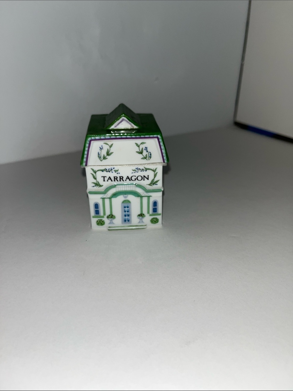 Lenox Tarragon Spice Jar House in Green, White, Purple, Blue - Picture 9 of 9